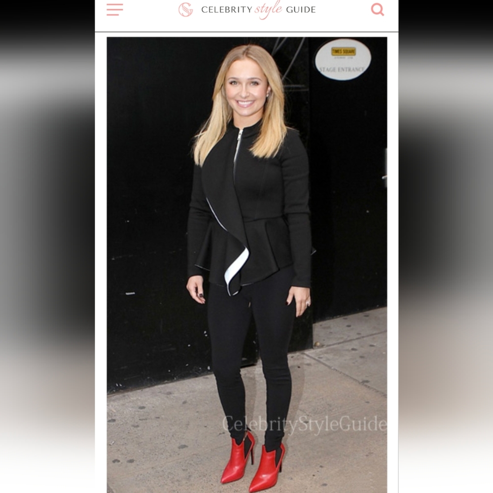 Givenchy Peplum Black White‎ Jacket